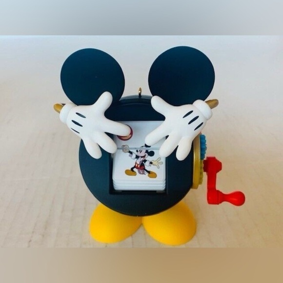 Hallmark Other - Mickey Mouse Christmas Ornament Hallmark 2009 figurine reel RARE